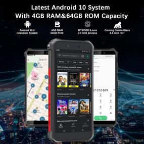 img 3 attached to Смартфон OUKITEL с разблокированным водонепроницаемым отпечатком пальца