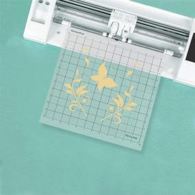 img 2 attached to 🔪 Набор RALIKE режущих ковриков 12x12 для Cricut и Silhouette Cameo - Включает 4 коврика с обычным прилипанием, легким прилипанием и прочным прилипанием - Гридированные клейкие нескользящие аксессуары для замены винила на ремесла