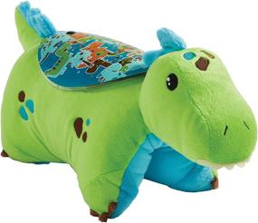 img 3 attached to 🦕 Green Dinosaur Pillow Pets Sleeptime Lites Stuffed Animal Plush Night Light