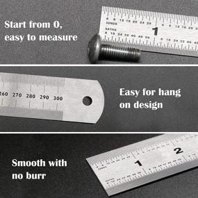 img 3 attached to 6 Pack Stainless Steel Ruler Set(6