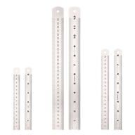 6 pack stainless steel ruler set(6 logo