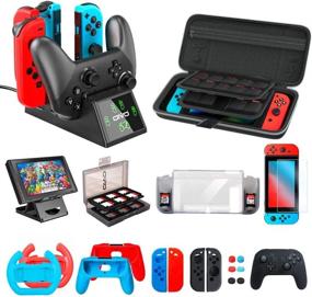 img 4 attached to Ultimate Nintendo Switch Starter Accessories Kit Bundle by OIVO: All-in-One Accessory Bundle for Nintendo Switch Console