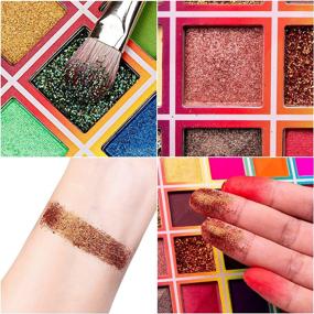 img 1 attached to 🌈 Rechoo 99 Colors Eye Shadow Palette - Rainbow Fusion Eyeshadow, Professional Matte Glitter Makeup Pallet, Colorful Powder Long Lasting Eye Shadow