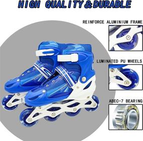 img 2 attached to Adjustable Inline Skates Rollerblades Outdoor