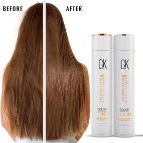 img 3 attached to 🌈 GK HAIR Global Keratin Moisturizing Shampoo and Conditioner Sets (10.1 Fl Oz/300ml) for Color Treated Hair - Sulfate Paraben-Free Formula - Suitable for All Hair Types - Ideal for Daily Use by Men and Women