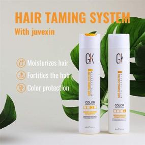 img 2 attached to 🌈 GK HAIR Global Keratin Moisturizing Shampoo and Conditioner Sets (10.1 Fl Oz/300ml) for Color Treated Hair - Sulfate Paraben-Free Formula - Suitable for All Hair Types - Ideal for Daily Use by Men and Women