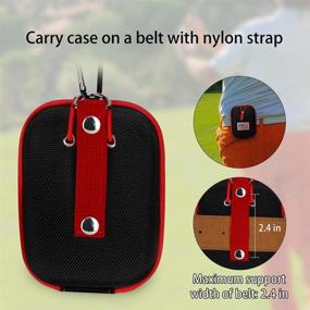 img 3 attached to 🏌️ Hard Case Golf Range Finder Bag for USA Flag, Tectectec, Callaway & Other Top Brands - Customizable with Your Personalized Name Stitching