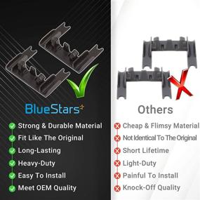 img 3 attached to 🔧 Синие звезды: запасная часть для регулируемой прутковой рукоятки W10250160 с блокировкой замка - высокая прочность - подходит для посудомоечных машин Whirlpool и Kenmore - заменяет WPW10250160 PS11751100 - упаковка из 2 штук.