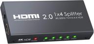 разветвитель hdmi 2.0 neoteck 4k 60 гц 1x4: yuv 4:4:4 hdr, ps4, sky box, blu-ray плеер и hd tv усилитель распределения логотип