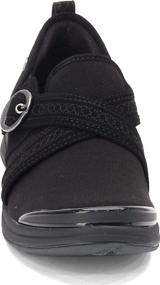 img 3 attached to 👟 BZees Indigo Women's Shoes - Black Cloudlite Mesh Fabric