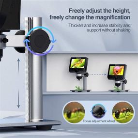 img 2 attached to 🔬 YINAMA LCD Digital Microscope 4.3 Inch 2 Megapixels 1000X Zoom Wireless USB Stereo Camera, iPhone Android iPad MAC Windows Compatible with 32GB TF Card