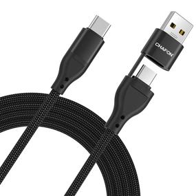 img 4 attached to ⚡ 10ft USB C to USB C 60W Fast Charging Cable: QC & PD 2-in-1 USB-A/C Type C Charger Cord for MacBook Air, iPad Pro 2020/2019/2018, Samsung Galaxy S21, Ultra Note 20, Type-C Laptops