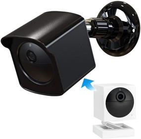 img 4 attached to 🔌 Enhanced PEF Mount for Wyze Cam Outdoor: Weatherproof Cover + 360° Adjustable Wall Mount for Indoor/Outdoor Wire-Free Smart Home Camera System (Black, 1 Pack)