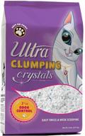 🐱 ultra pet clumping crystal cat litter: 5lb pack with white & multicolor crystals logo