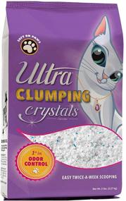 img 4 attached to 🐱 Ultra Pet Clumping Crystal Cat Litter: 5lb Pack with White & Multicolor Crystals