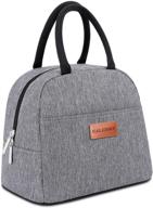 🥪 grey baloray lunch bag for women and men - insulated reusable lunch tote box ideal for work, picnic, school, or travel логотип