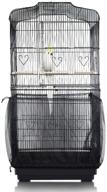 🐦 syooy bird cage seed catcher: universal mesh netting guard for round/square cages - black логотип