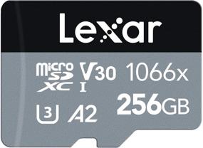 img 4 attached to 💽 Lexar Professional 256GB MicroSDXC UHS-I Карта с адаптером SD серии SILVER - Высокоскоростное чтение до 160MB/s, для экшн-камер, дронов, высококлассных смартфонов, планшетов (LMS1066256G-BNANU)