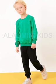 img 3 attached to 👕 ALALIMINI Toddler Sweatshirts: Stylish and Lightweight Crewneck Boys' Clothing!