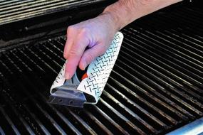 img 1 attached to 🔥 Q-Swiper Reusable BBQ Grill Cleaner Set: Brush, Cloths & Easy All-Surface Cleaning