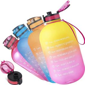 img 4 attached to 💧 Stay Hydrated and Motivated with our 1 Gallon/128oz Water Bottle - Time Marker & Straw Included!