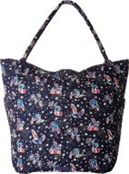 vera bradley holiday owls bright tote - one size logo