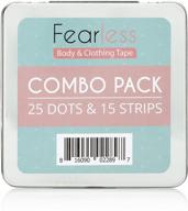 👗 fearless double sided tape - combo pack for fashion, clothing & body: superior strength, gentle on skin & fabrics, transparent tape for all skin tones logo