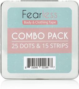 img 4 attached to 👗 Fearless Double Sided Tape - Combo Pack for Fashion, Clothing & Body: Superior Strength, Gentle on Skin & Fabrics, Transparent Tape for All Skin Tones