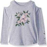 🌺очаровательная одежда nautica little sleeve graphic floral для девочек: идеально подходит для стильных молодых модниц логотип