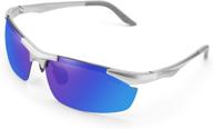 🕶️ oslob st001 polarized half-rimless sports sunglasses: ultimate uv protection for cycling, running & driving logo