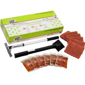 img 4 attached to 🔶 3M Scotch-Brite Griddle Cleaning System - Quick Clean, Heavy Duty, 3-5 Minute Cleaning, Orange