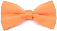 🍊 youthful pre tied adjustable length orange boys' bow ties - essential accessories logo