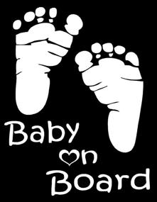 img 1 attached to TOTOMO Baby Board Sticker Footprint