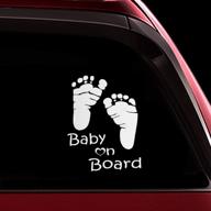 totomo baby board sticker footprint logo