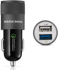 img 3 attached to Eleckey EK0001 USB Rapid Car Charger for Samsung Galaxy S7/S7Edge, S6/S6 Edge/Note 5 and More