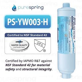 img 3 attached to 💧 Optimized PureSpring RV/Camper Water Filter: Chlorine & Odor Reduction, Enhances Drinking Water Taste