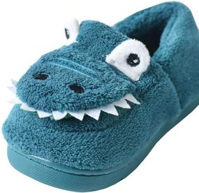 img 1 attached to MOFEEDOUKA Slippers Dinosaur Indoor Toddler Boys' Shoes for Slippers