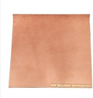 🔖 premium leather side piece: medium weight veg tan split - 24 x 24 inches (4 sq. feet) logo