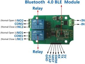 img 3 attached to 📱 DSD TECH 2-канальный модуль реле Bluetooth 4.0 BLE для iPhone и Android (12В): Беспроводное управление устройствами