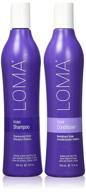 💜 дуэт средств по уходу за волосами loma: фиолетовый шампунь и фиолетовый кондиционер - по 12 унций каждый логотип