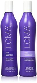 img 4 attached to 💜 Дуэт средств по уходу за волосами Loma: Фиолетовый шампунь и фиолетовый кондиционер - по 12 унций каждый