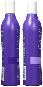 img 2 attached to 💜 Дуэт средств по уходу за волосами Loma: Фиолетовый шампунь и фиолетовый кондиционер - по 12 унций каждый