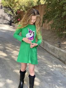 img 1 attached to 🦄 Unicorn Mermaid Rainbow Girls' Clothing and Dresses by HH Family