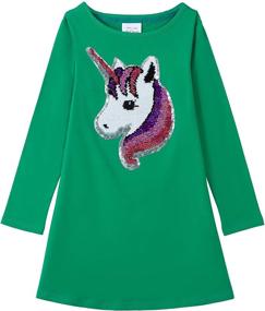 img 3 attached to 🦄 Unicorn Mermaid Rainbow Girls' Clothing and Dresses by HH Family