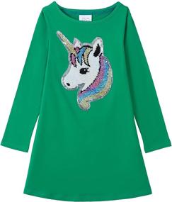 img 4 attached to 🦄 Unicorn Mermaid Rainbow Girls' Clothing and Dresses by HH Family