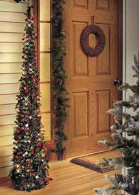 img 1 attached to 🎄 Budget-Friendly, Space-Saving 65" Lighted Green/Red Christmas Trees with Timer - Collapsible for Small Areas