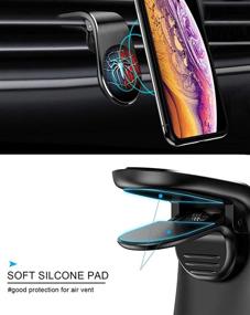 img 1 attached to Universal Magnetic Car Phone Mount, Air Vent Magnetic Cellphone Car Mount Holder, 360° Rotation Phone Holder for Car with Magnetic Stand, Compatible with All Smartphones (Color 8)