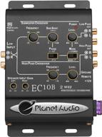 enhance your audio system with planet audio ec10b 2-way electronic crossover and subwoofer control logo