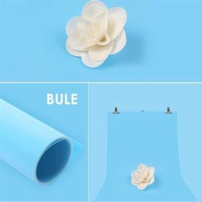 img 3 attached to 📸 Matte PVC Photography Backdrop 27x51 inch (68x130cm) in Blue by Selens