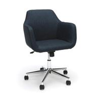 🪑 blue upholstered home office desk chair from ofm - ess collection логотип